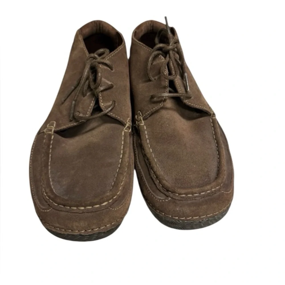 J & M Men's Brown Suede Chukka Boots Size 10M